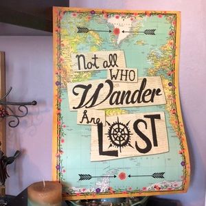 “Not all who Wander Are Lost” Art Print 🗺